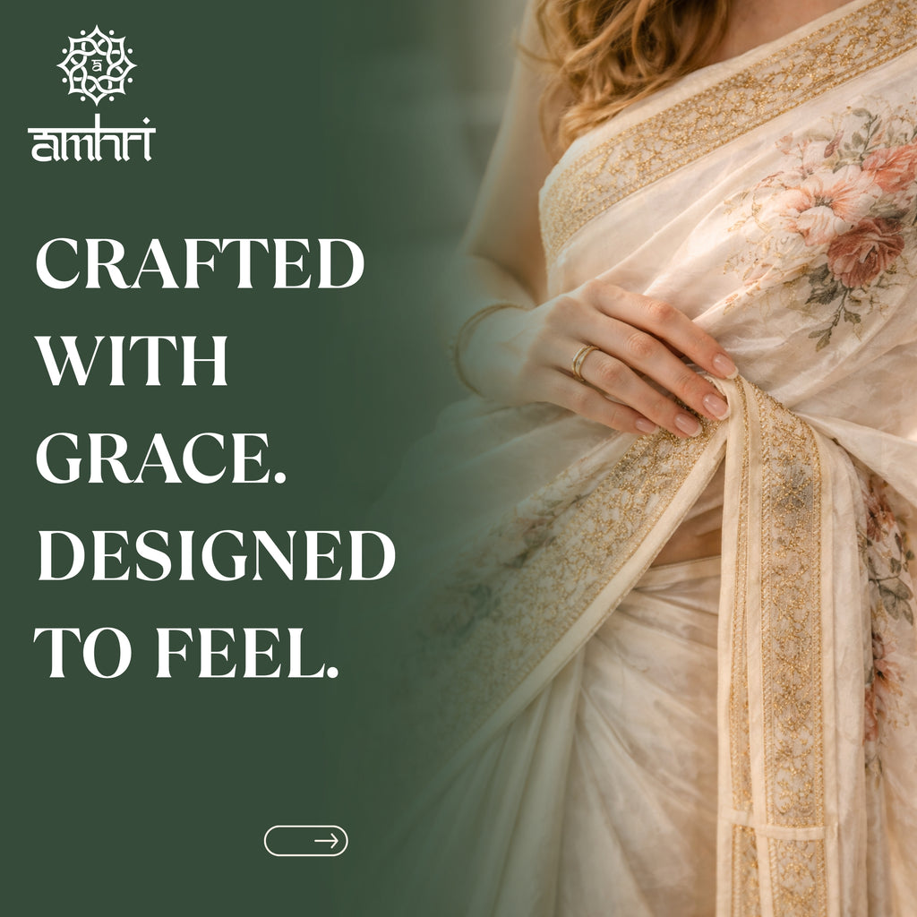 White Manipuri Synthetic Printed Saree with Elegant Floral Design