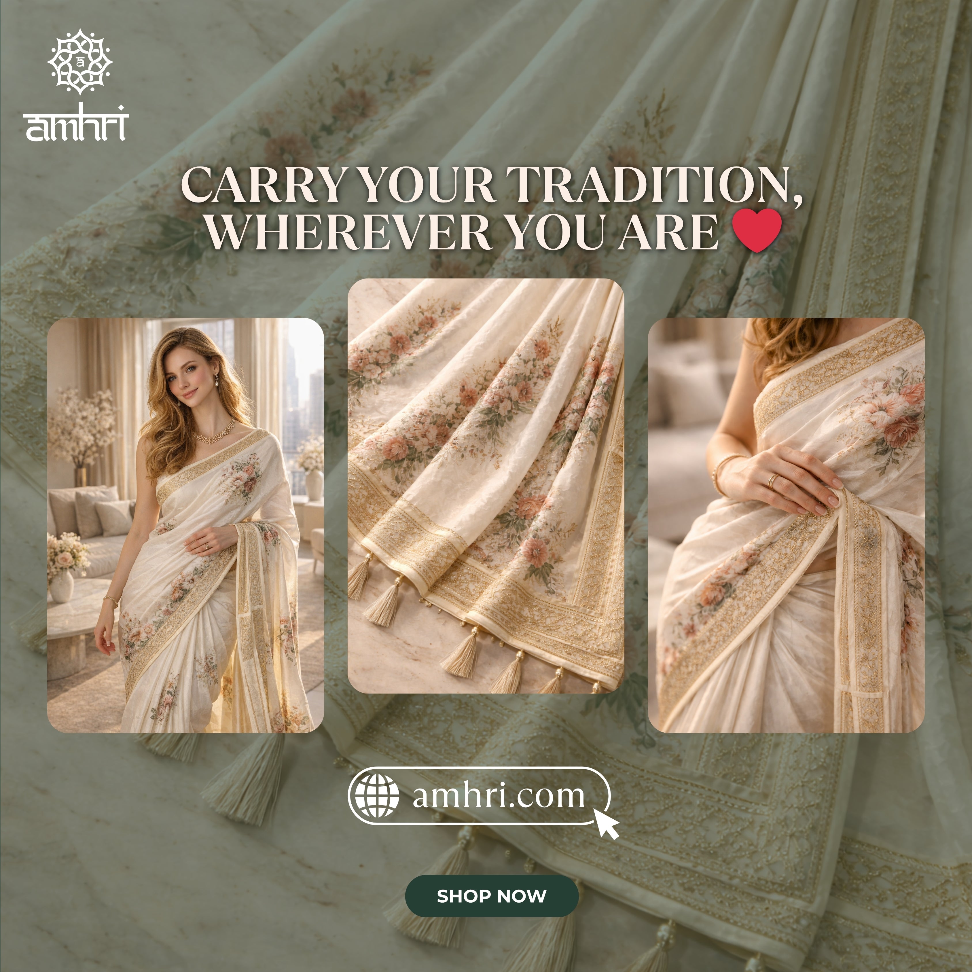 White Manipuri Synthetic Printed Saree with Elegant Floral Design