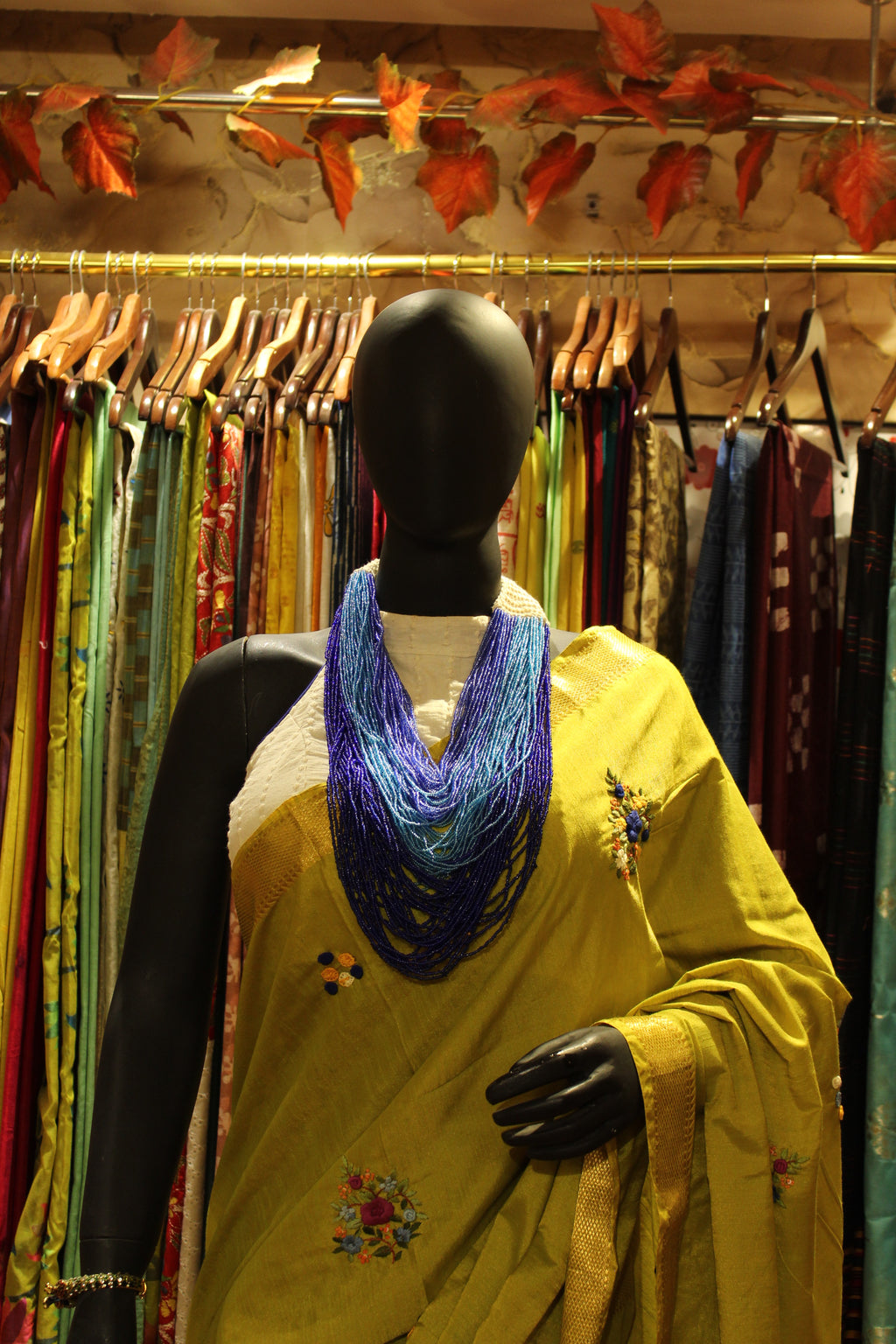 Manipuram Kanjivaram with Bullion Stitch Florals