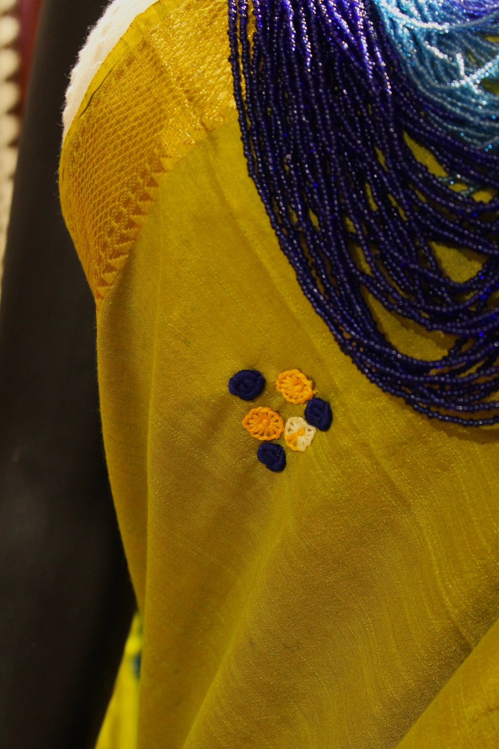 Manipuram Kanjivaram with Bullion Stitch Florals