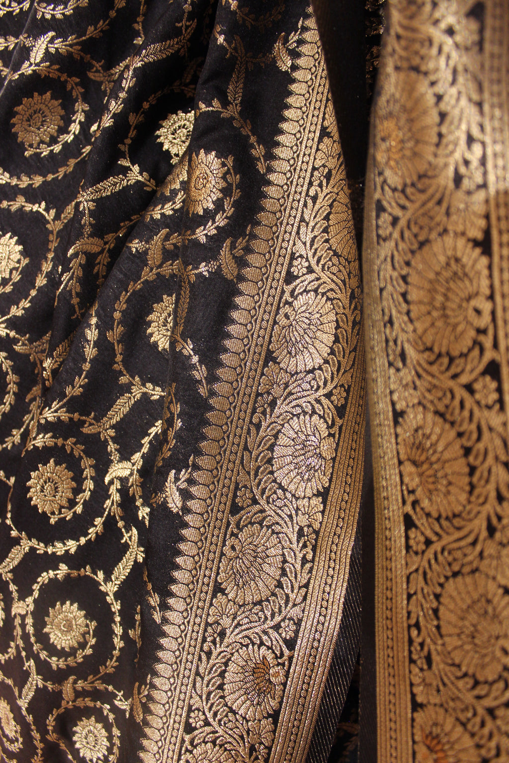 Manipuram Banarasi Silk Saree with Intricate Jal Work
