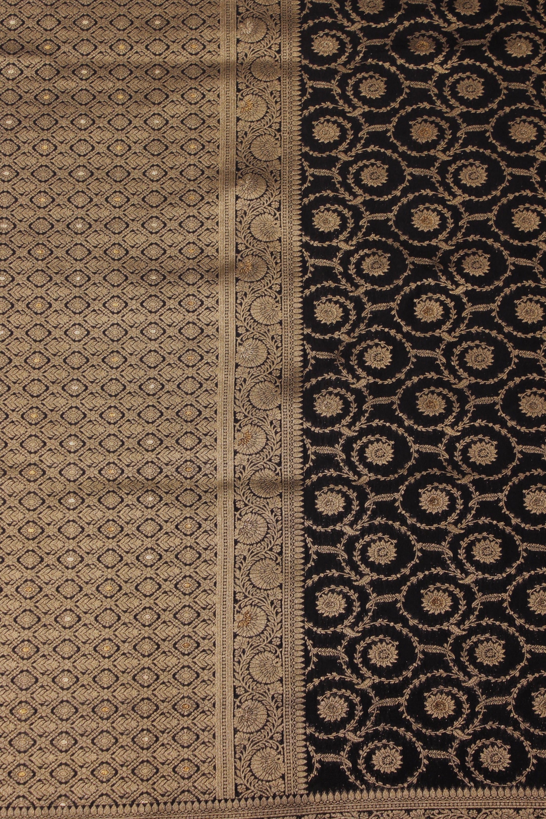 Manipuram Banarasi Silk Saree with Intricate Jal Work