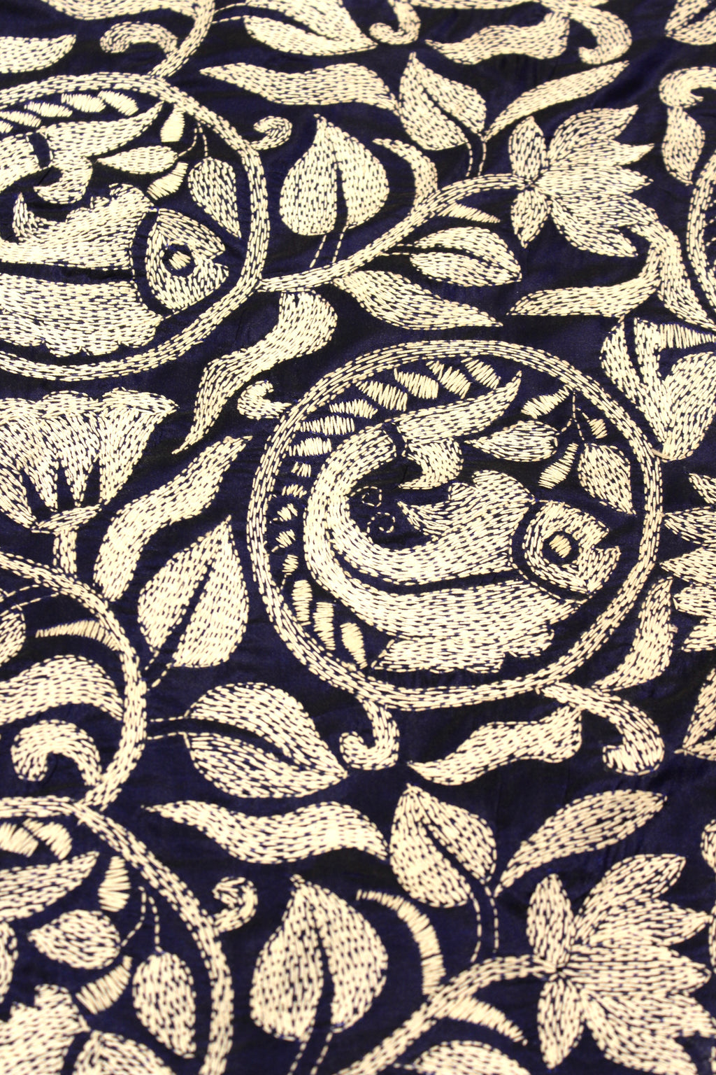 Manipuri Silk Saree with Bolpur Silk Thread Handwork